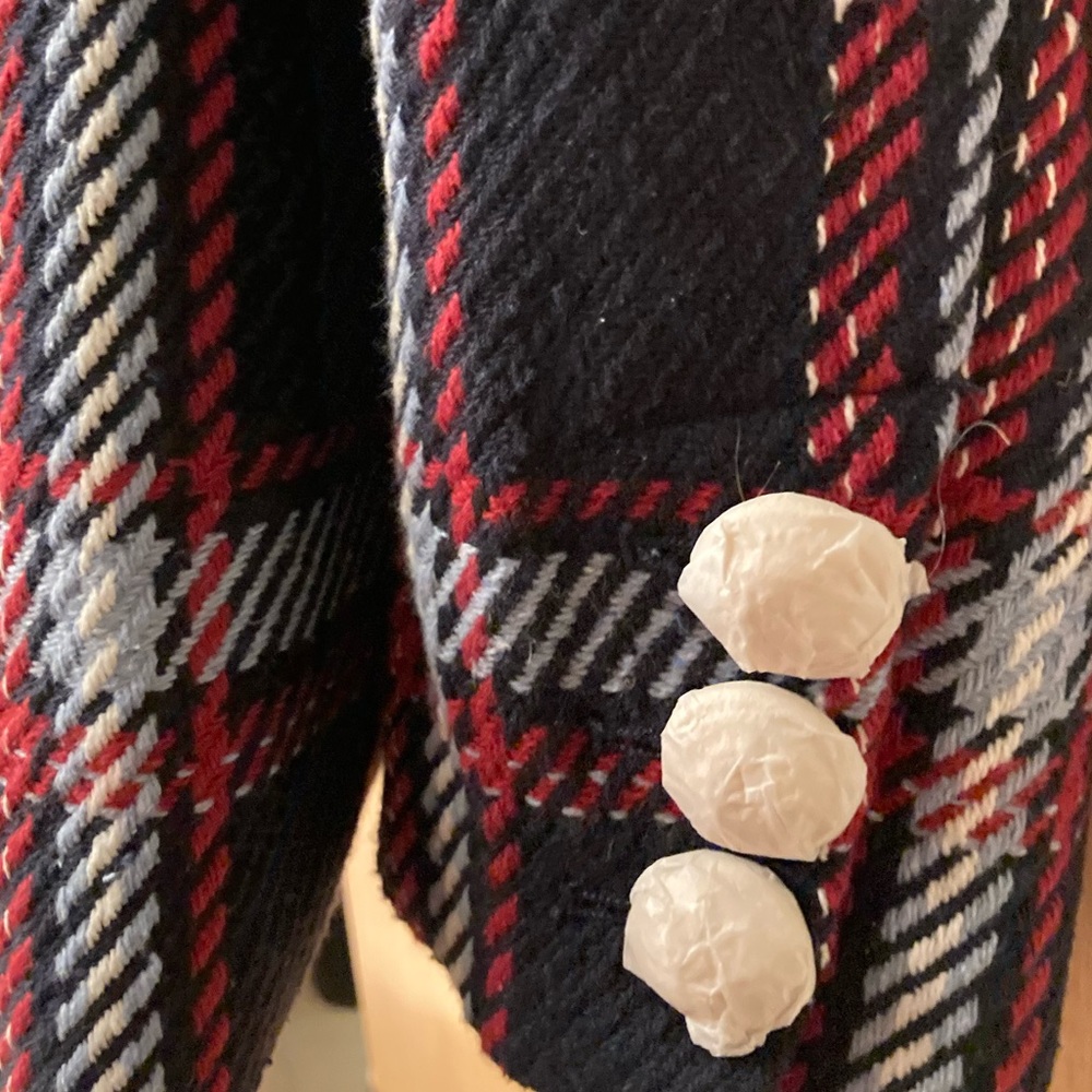 NWT Boston Proper Double breasted plaid blazer - Picture 6 of 8